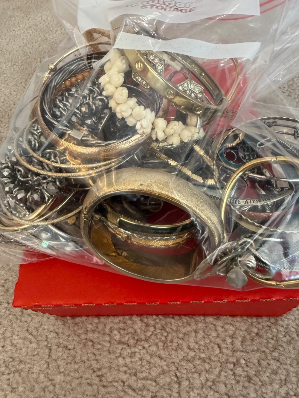 Bracelet Bonanza Baggie of Bangles Cuffs Bracelets